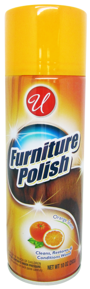 Furniture Polish Orange Scent - Cleans, Restores, & Conditions 10oz