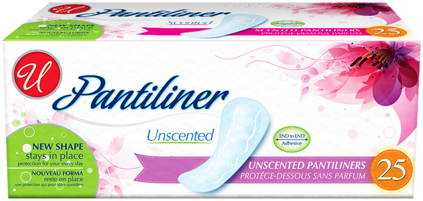 Unscented Pantiliner, 25 Count