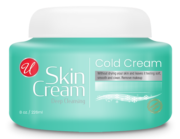 Cold Cream Skin Cream - Deep Cleansing (No Drying!), 8oz (226ml)