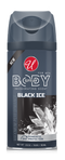 Invigorating Black Ice Scent 24 Hour Body Spray For Men, 3.5oz.