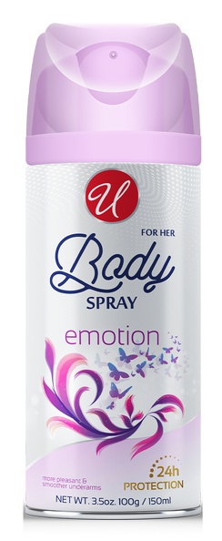 Emotion 24 Hour Body Spray For Her, 3.5oz. (150ml)