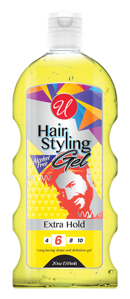 Extra Hold #6 Hair Styling Gel (Alcohol Free), 20oz (519ml)