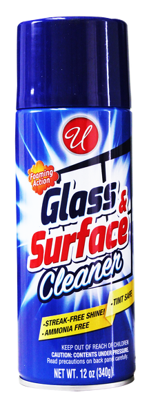 Foaming Glass & Surface Cleaner - Streak-Free Shine!, 12oz.