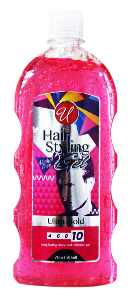 Ultra Hold #10 Hair Styling Gel (Alcohol Free), 20oz (519ml)