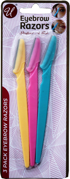 Eyebrow Razors, 3 Count