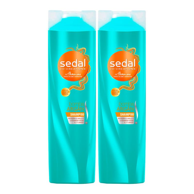 Sedal Shampoo Bomba Argan, 300ml (10.15oz.) (Pack of 2)