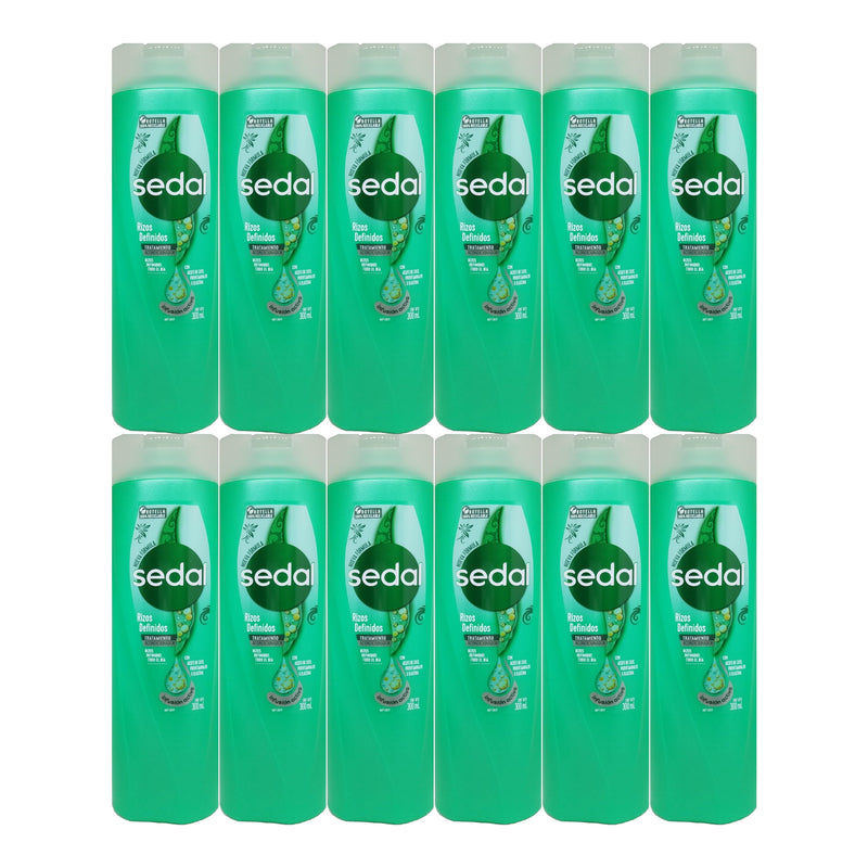 Sedal Acondicionador Rizos Definidos Todo El Dia, 300ml (10.15oz.) (Pack of 12)