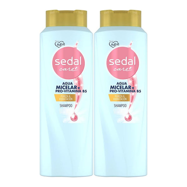 Sedal Care+ Shampoo Agua Micelar+ Pro-Vitamina B5, 300ml (10.15oz.) (Pack of 2)