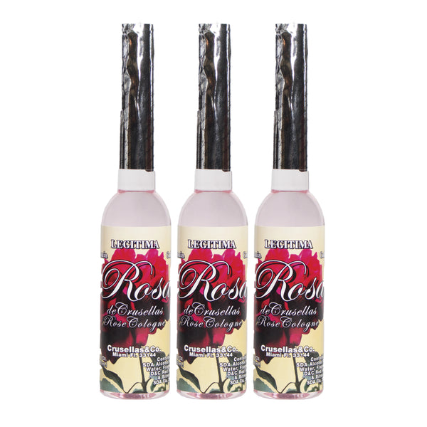 Colonia Rosa - Rose Cologne by Crusellas & Co, 7oz. (Pack of 3)