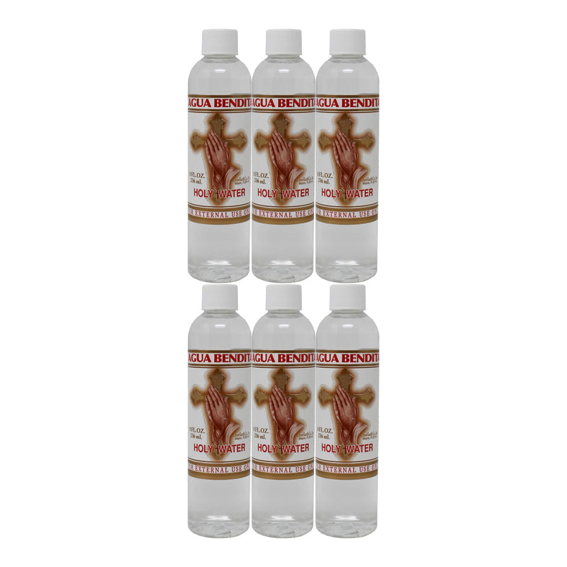 Agua Bendita - Holy Water by Crusellas & Co, 8oz. (236ml) (Pack of 6)