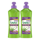 Savilé Crema para Peinar Liso Keratina y Sábila, 300ml (Pack of 2)