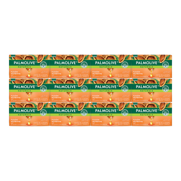 Palmolive Aceites de Almendra Dulce y Omega 3 Bar Soap, 120g (Pack of 12)