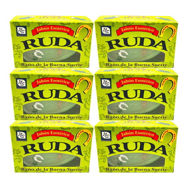 Ruda Jabon Esoterico Bar Soap Bano de la Buena Suerte, 75g (Pack of 6)