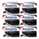 Asepxia Charcoal Acne Bar Soap Purifying Effect, 4oz. (113g) (Pack of 6)