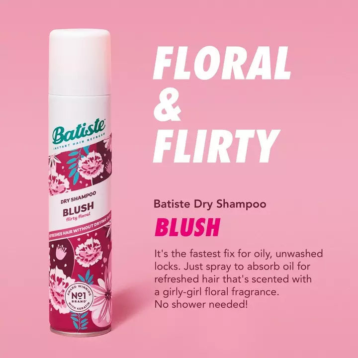 Batiste Blush Dry Shampoo - Floral & Flirty, 6.73 fl oz. (Pack of 6)