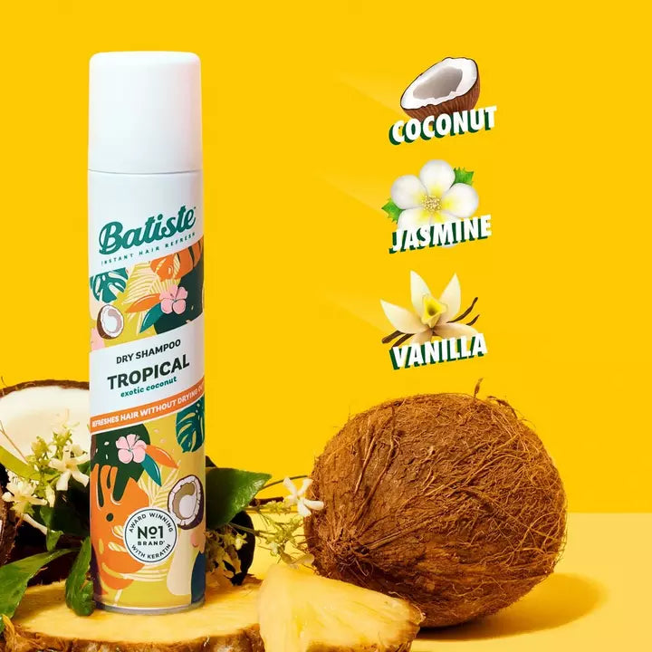 Batiste Tropical Dry Shampoo - Coconut & Exotic, 6.73 fl oz. (Pack of 3)