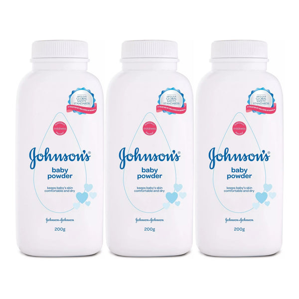 Johnson's Baby Powder, 200gm (Pack of 3)