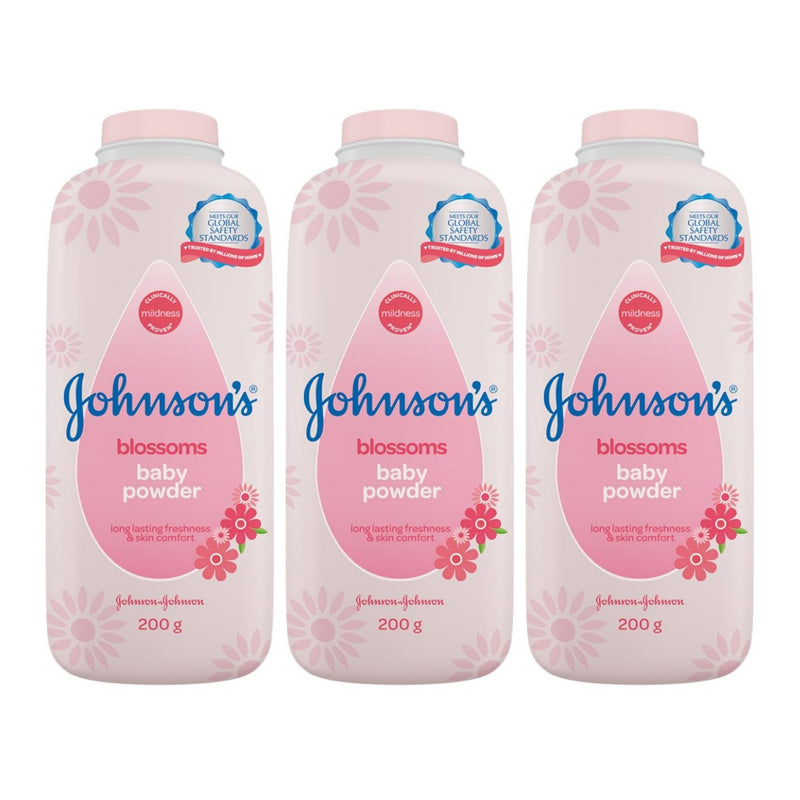 Johnson's Blossoms Baby Powder, 200gm (Pack of 3)