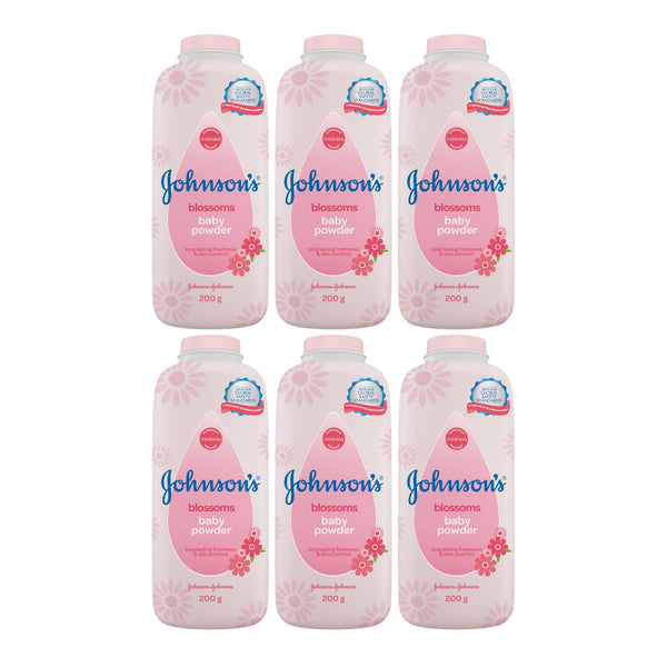 Johnson's Blossoms Baby Powder, 200gm (Pack of 6)