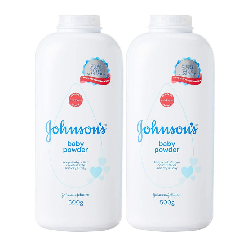 Johnson's Baby Powder, 500gm (Pack of 2)