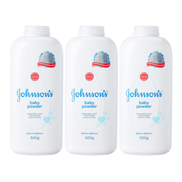 Johnson's Baby Powder, 500gm (Pack of 3)