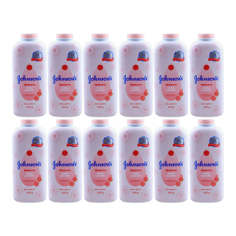 Johnson's Blossoms Baby Powder, 500gm (Pack of 12)