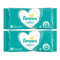 Pampers Sensitive Fragrance Free Baby Wipes, 52 Wipes (Pack of 2)