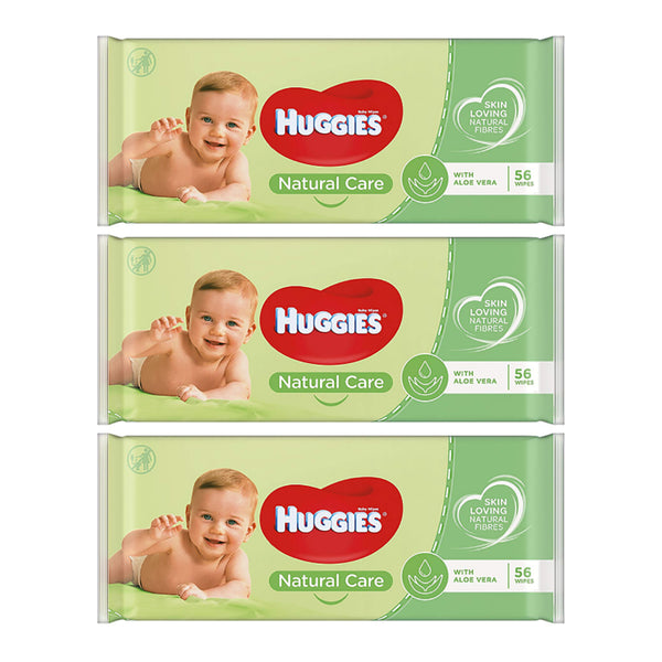 Huggies  Baby Wipes, 56 Wipes (Pack of 3)