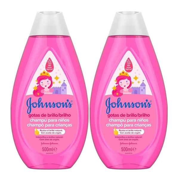 Johnson's Shiny & Soft Kids' Shampoo with Argan Oil, 16.9oz (500ml) (Pack of 2)