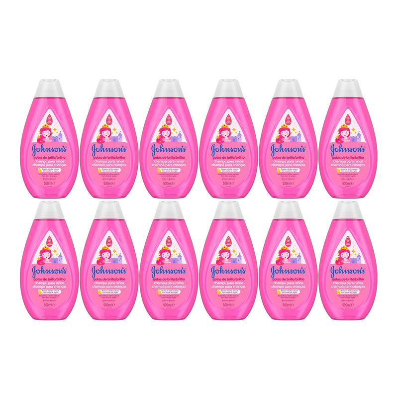 Johnson's Shiny & Soft Kids' Shampoo with Argan Oil, 16.9oz (500ml) (Pack of 12)