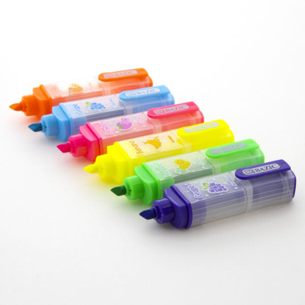 Fruit Scented Mini Highlighters (6/Pack)