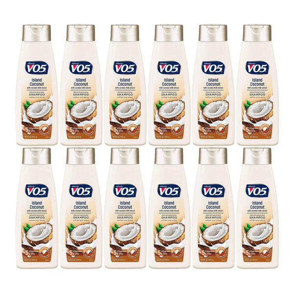 Alberto VO5 Island w/ Coconut Extract Moisturizing Shampoo, 12.5 oz (Pack of 12)