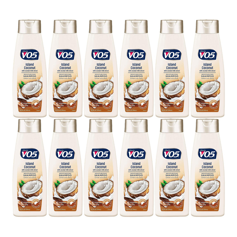 Alberto VO5 Island w/ Coconut Extract Moisturizing Shampoo, 12.5 oz (Pack of 12)