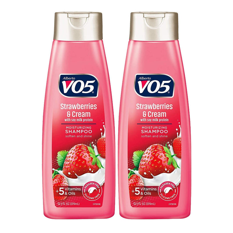Alberto VO5 Strawberries & Cream Soy Milk Protein Shampoo, 12.5 oz. (Pack of 2)