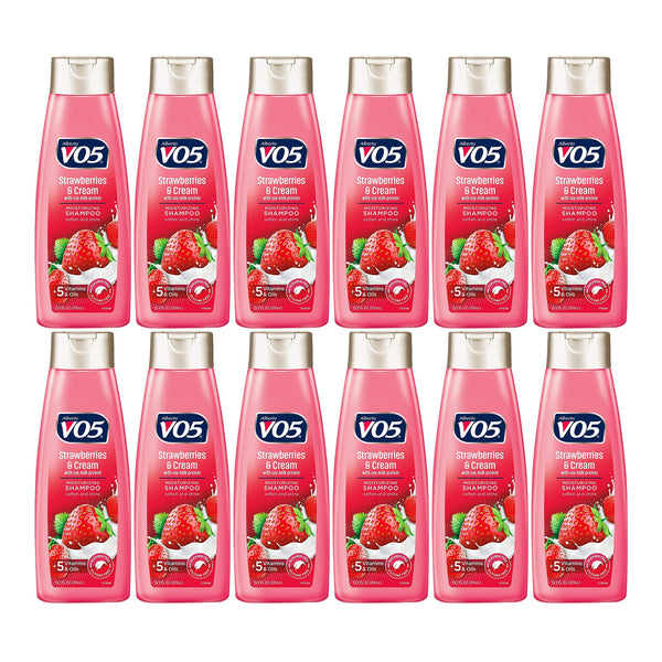 Alberto VO5 Strawberries & Cream Soy Milk Protein Shampoo, 12.5 oz. (Pack of 12)