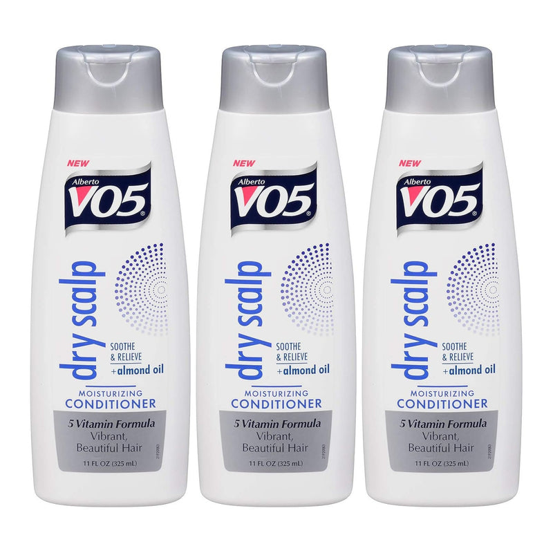 Alberto VO5 Dry Scalp Moisturizing Conditioner, 11 fl oz. (325ml) (Pack of 3)