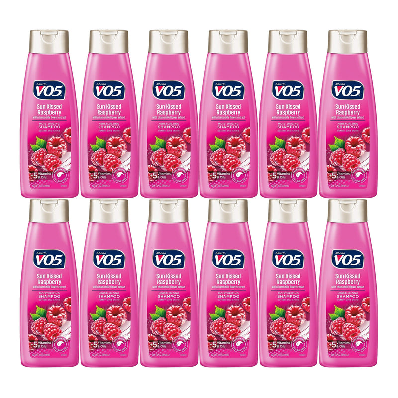 Alberto VO5 Sun Kissed Raspberry Chamomile Flower Shampoo, 12.5 oz. (Pack of 12)