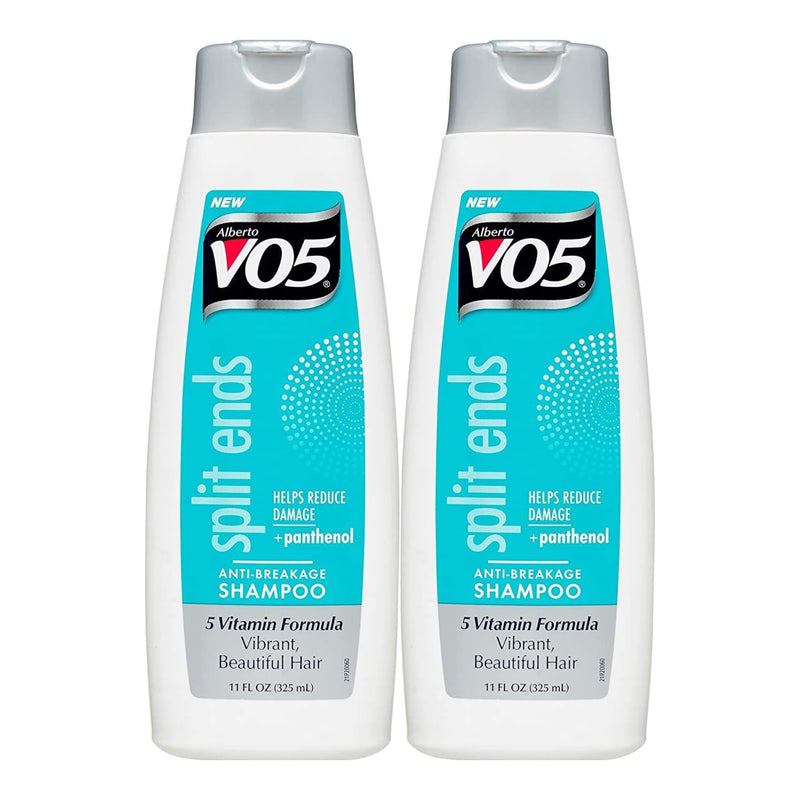 Alberto VO5 Split Ends Anti-Breakage Shampoo + Panthenol, 11 oz. (Pack of 2)