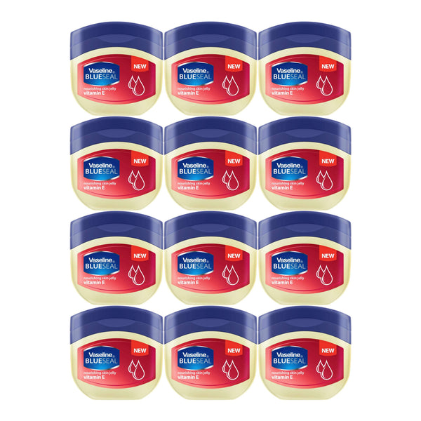 Vaseline Blue Seal Vitamin E Petroleum Jelly, 50ml (Pack of 12)