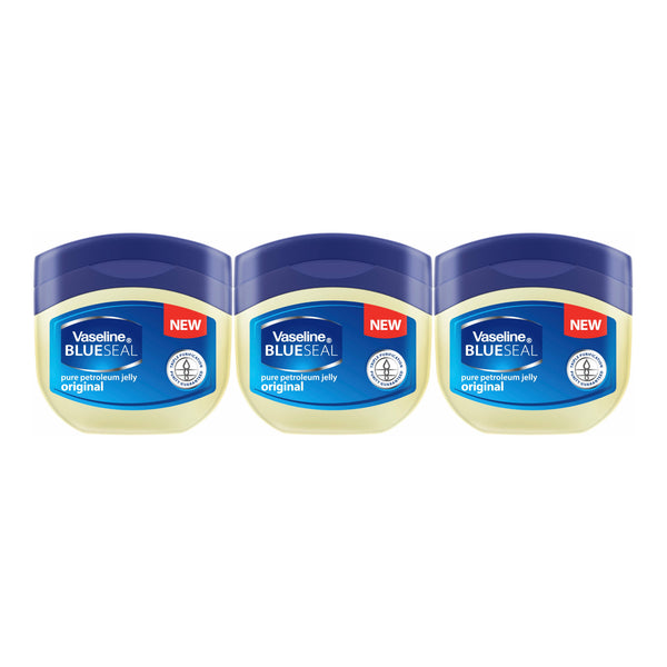 Vaseline Blue Seal Original Petroleum Jelly, 50ml (Pack of 3)