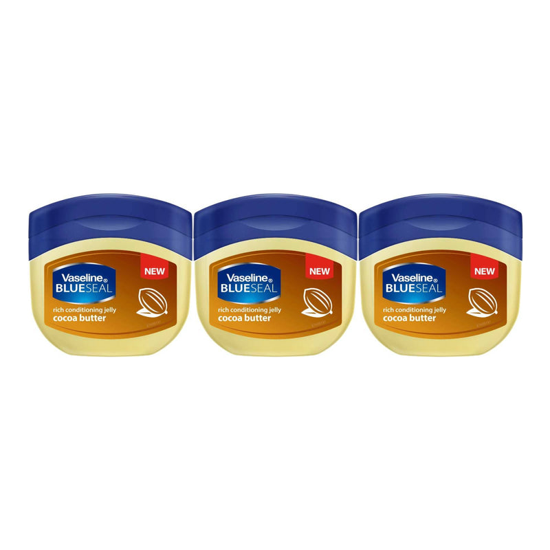 Vaseline Blue Seal Cocoa Butter Petroleum Jelly, 50ml (Pack of 3)