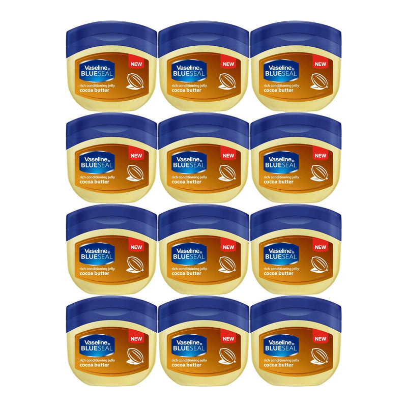 Vaseline Blue Seal Cocoa Butter Petroleum Jelly, 50ml (Pack of 12)