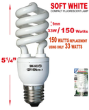 33 Watts (150w Equivalent) Energy Saving Light Bulb - Soft White