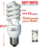 18 Watts (75w Equivalent) Energy Saving Light Bulb - Soft White