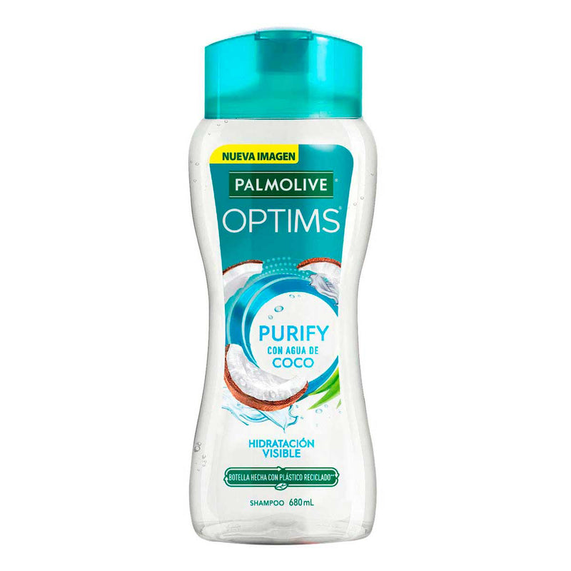 Palmolive Optims Purify Con Agua De Coco Shampoo, 680ml