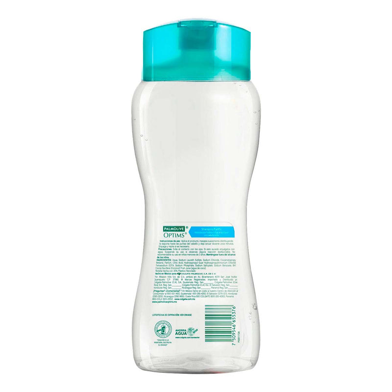 Palmolive Optims Purify Con Agua De Coco Shampoo, 680ml (Pack of 2)