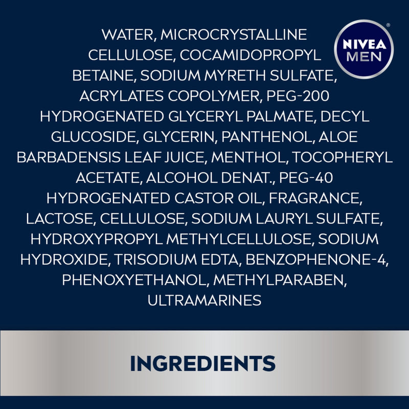 Nivea Men Hydramax Deep Cleansing Foam Vit E + Aloe, 100g (Pack of 3)