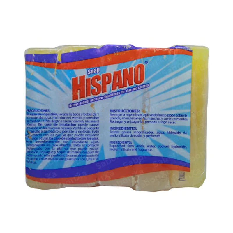 Hispano Jabon Original Cuaba Laundry Soap (5 Pack), 800g (Pack of 2)