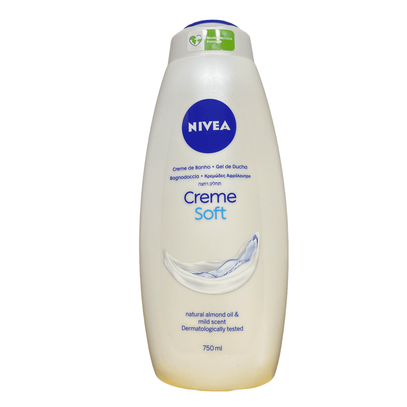 Nivea Creme Soft w/ Natural Almond Oil & Mild Scent Body Wash 750ml