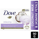 Dove Relaxing Beauty Bar Coconut Milk & Jasmine, 3.17oz (Pack of 12)